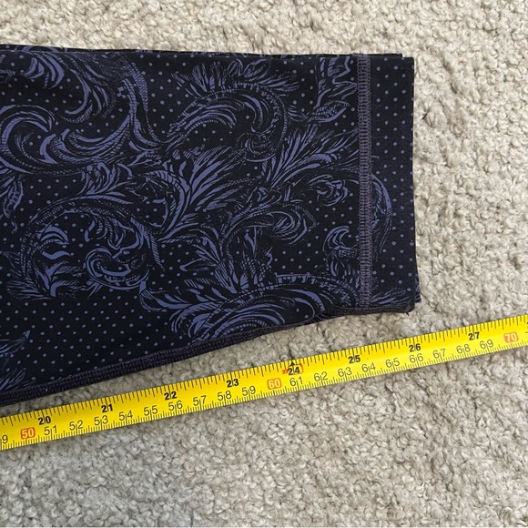 Lululemon Wunder Under High Rise Tight Nulux Foliage Moody Blues Black Size 12 - Picture 15 of 16